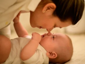 Mother with baby