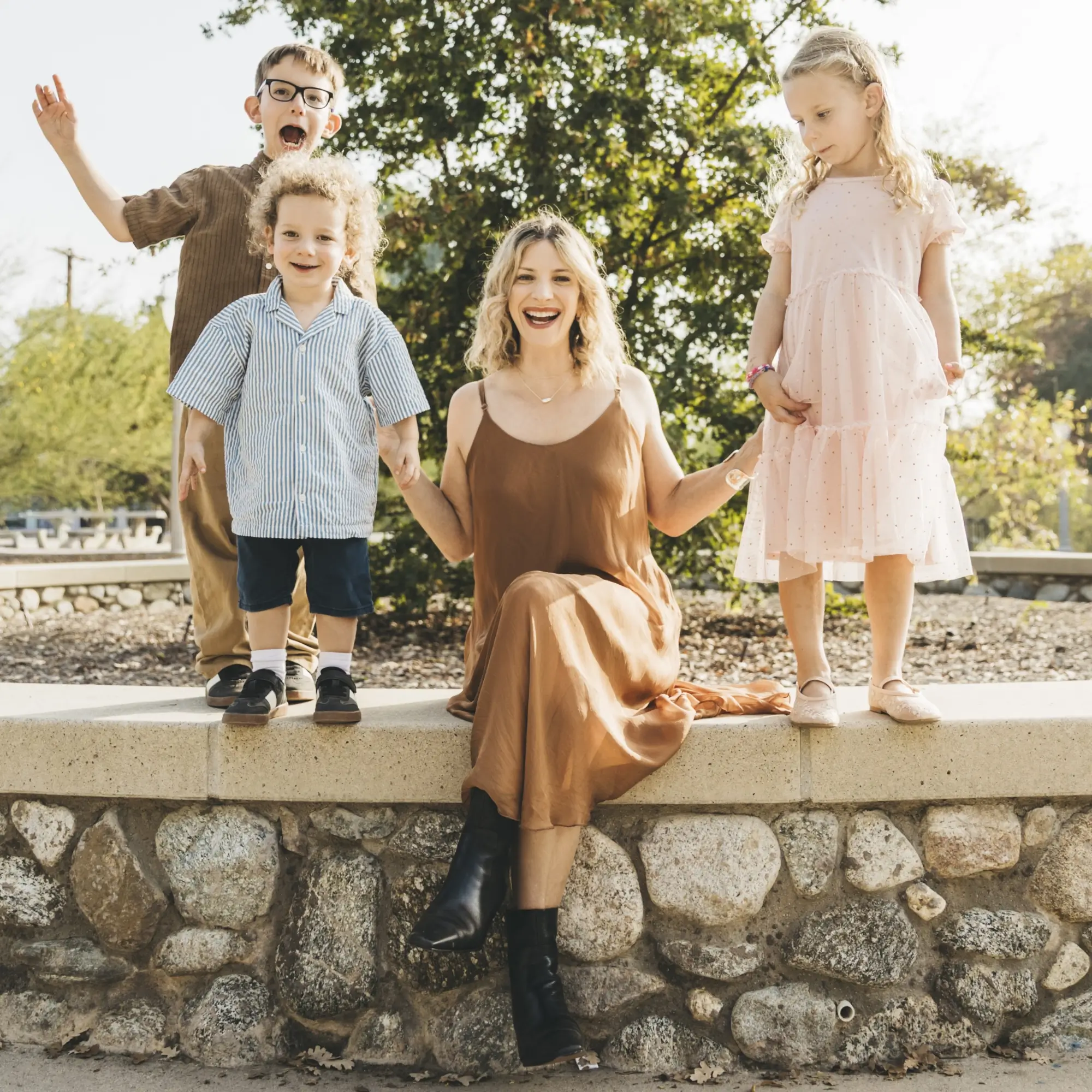 Allison Cantor with her three children